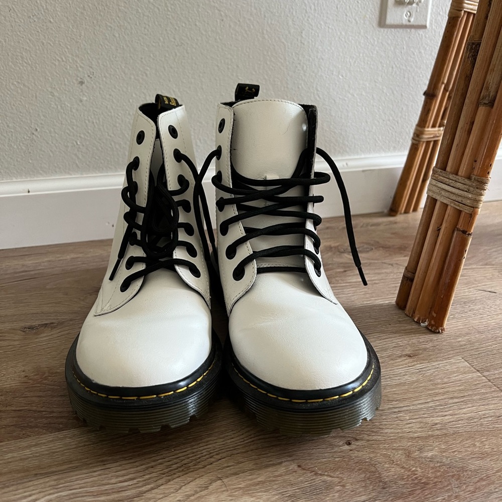 White Dr. Martens size 10
